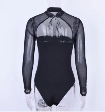 Long Sleeve Women Bodysuit - detail view | The BB's Box