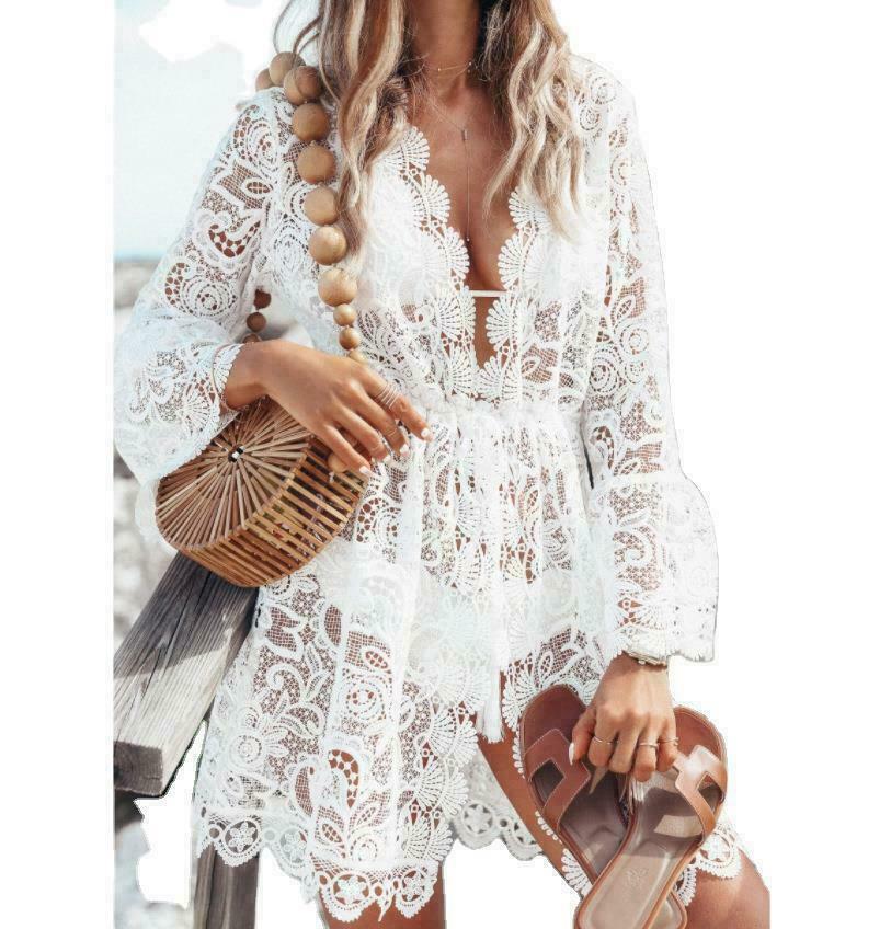 Lace Beach Cover Up - Boho Sundress - alternate view | The BB's Box