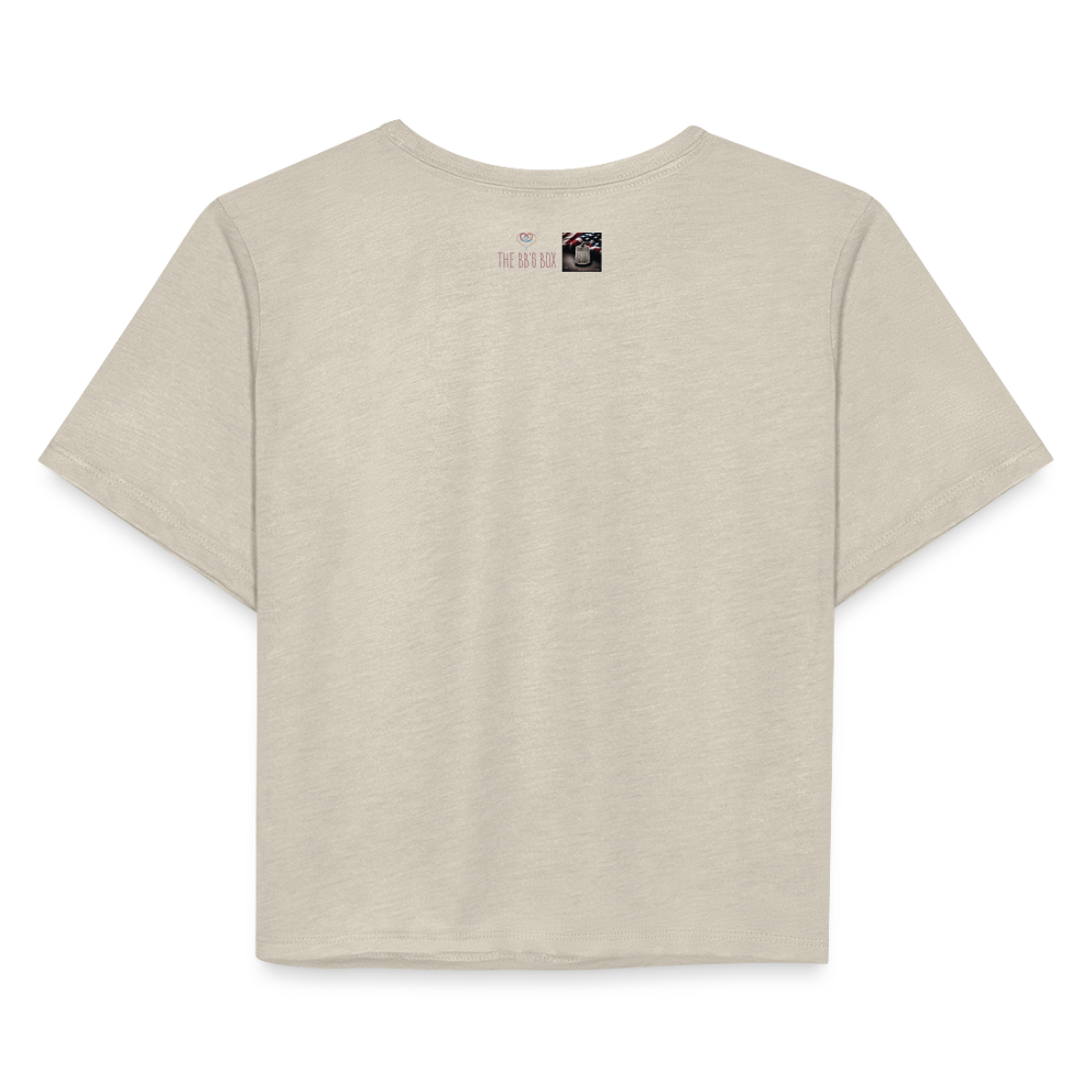 Women's Cropped T-Shirt - dust