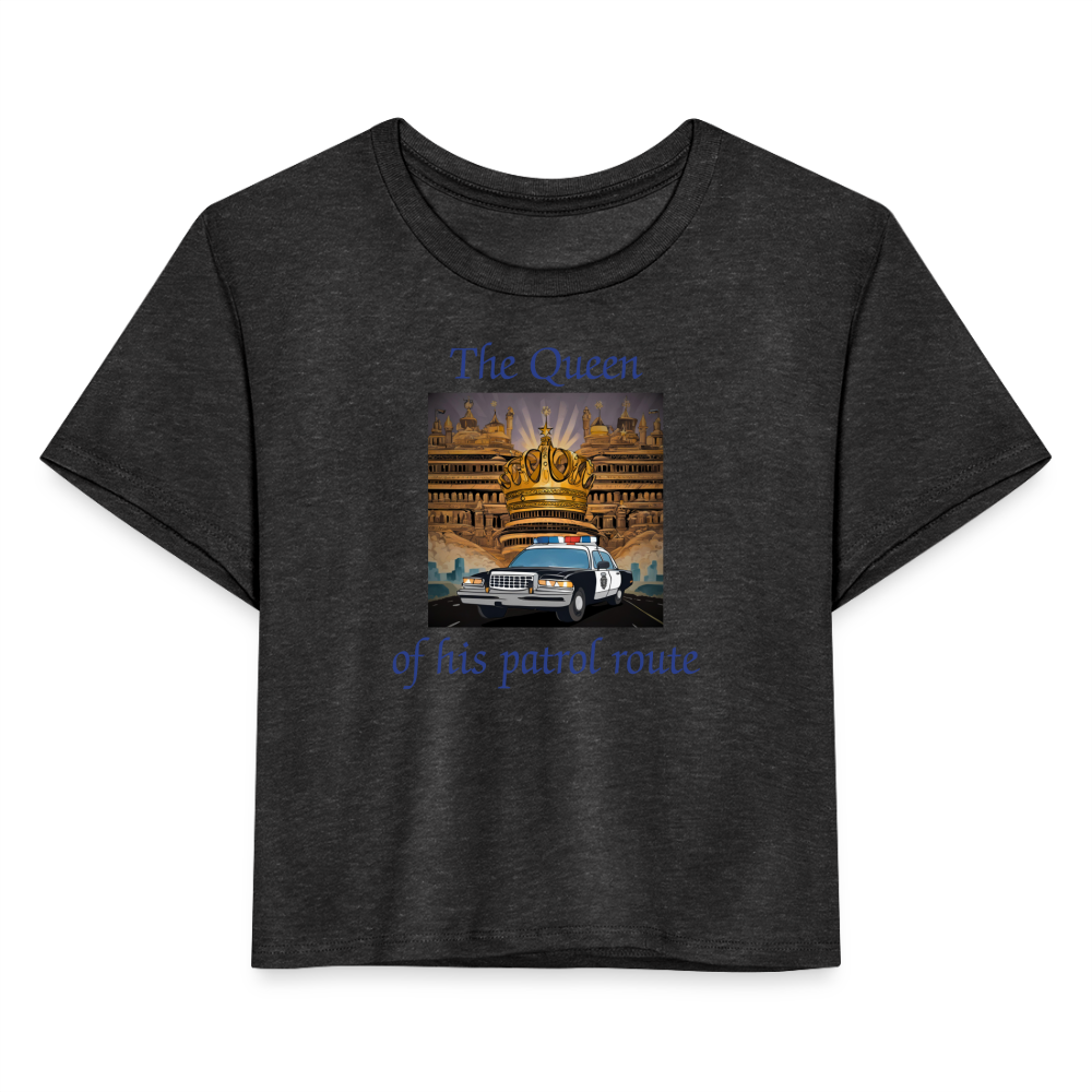 Women's Cropped T-Shirt - deep heather