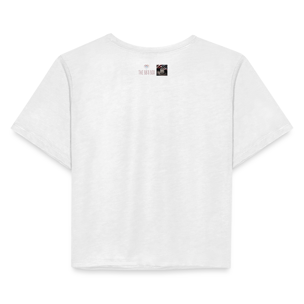 Women's Cropped T-Shirt - white