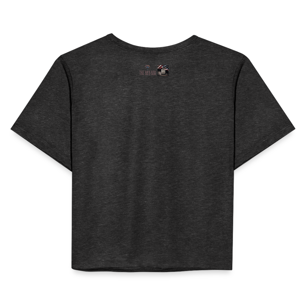 Women's Cropped T-Shirt - deep heather