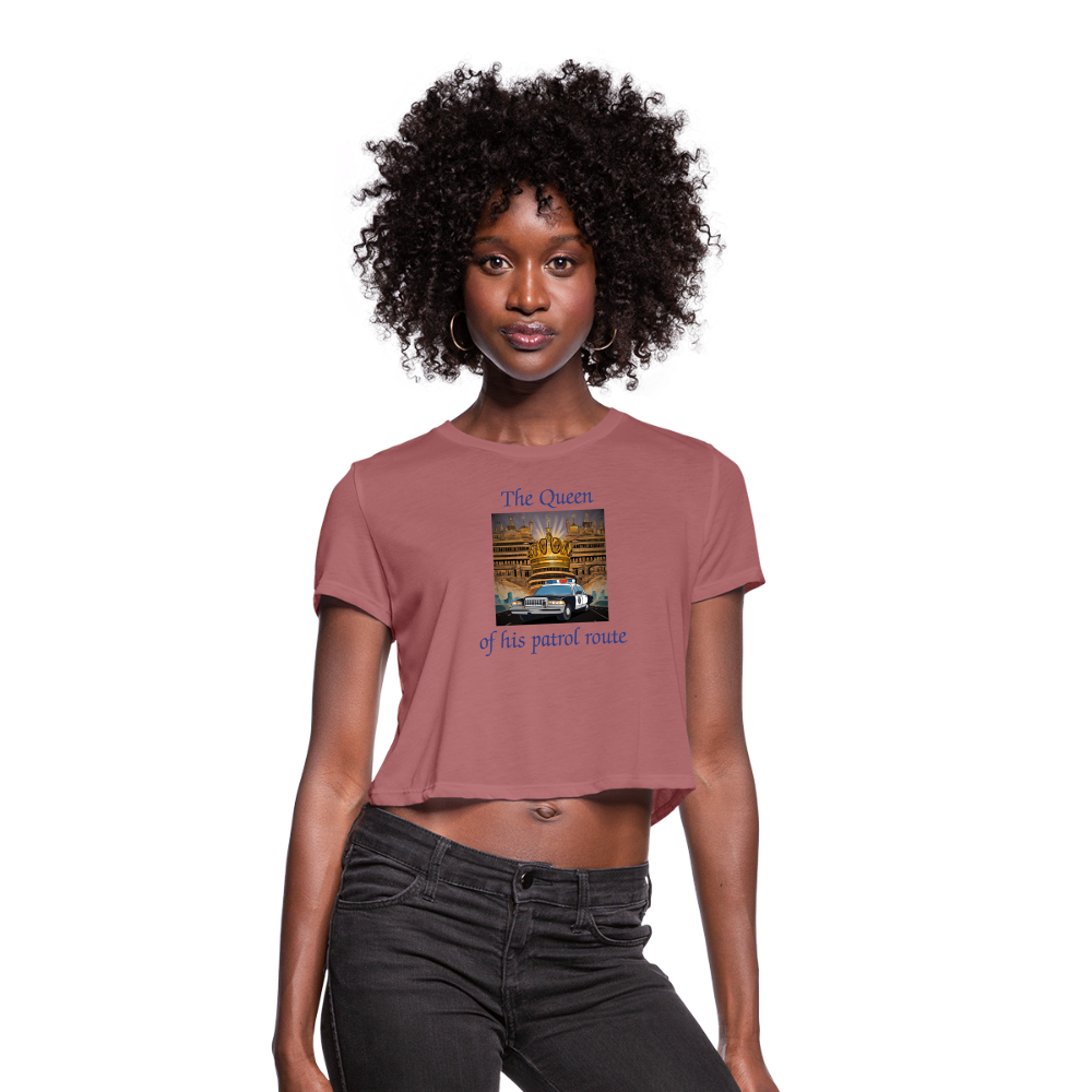 Women's Cropped T-Shirt - mauve