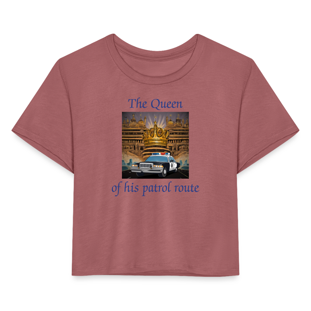 Women's Cropped T-Shirt - mauve
