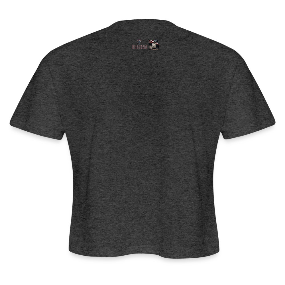 Women's Cropped T-Shirt - deep heather