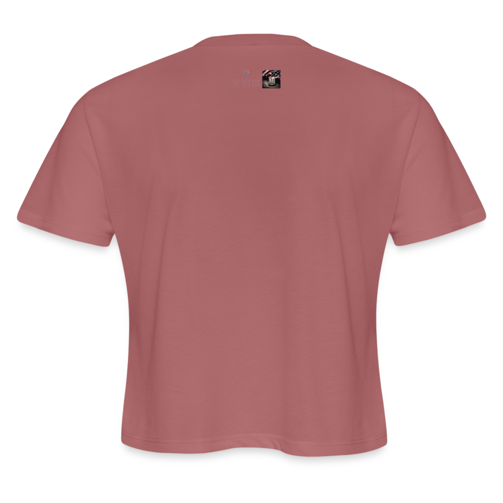 Women's Cropped T-Shirt - mauve