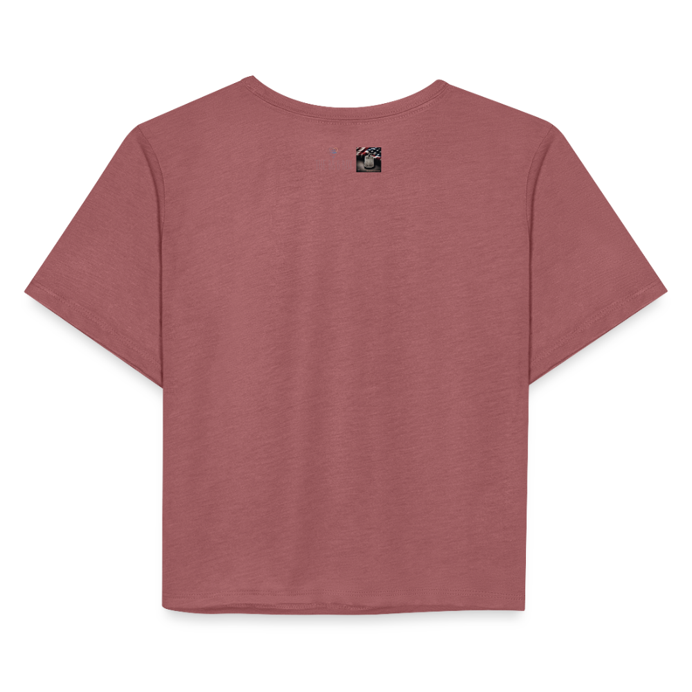 Women's Cropped T-Shirt - mauve