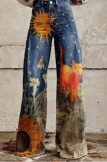 Aurelia Retro Flared Trousers for Women (Single Piece) - styling view | The BB's Box