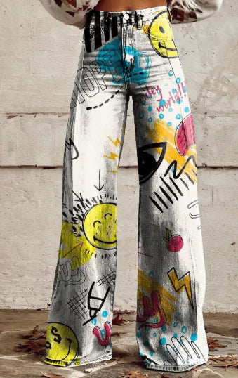 Aurelia Retro Flared Trousers for Women (Single Piece) - front view | The BB's Box