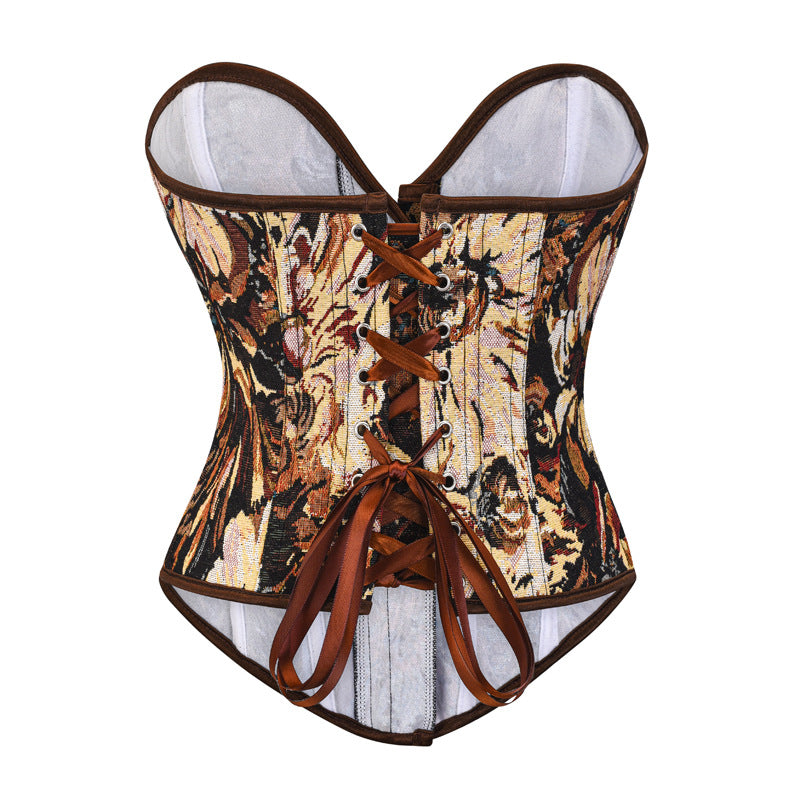 Lace-Up Bustier Corset Top