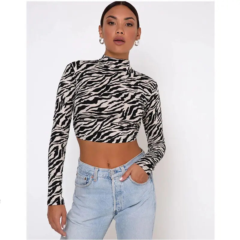 Drakary Printed Womens Crop Tops - back view | The BB's Box