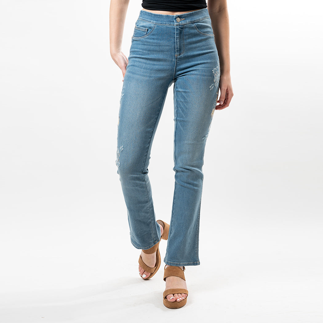 Embroidered Bootcut Fashion Style - detail view | The BB's Box