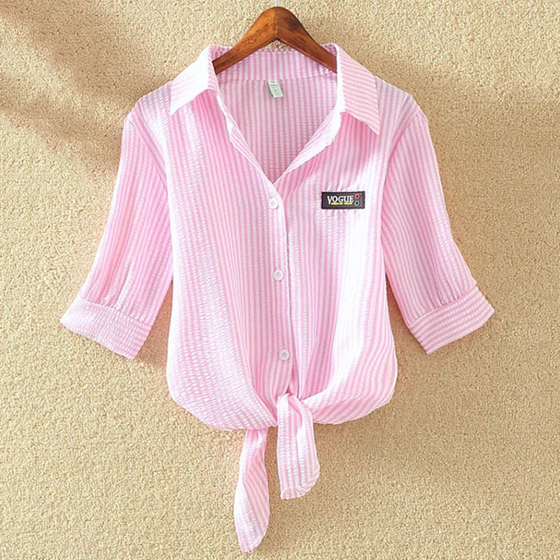 100% Cotton Womens Blouse Shirt White - back view | The BB's Box
