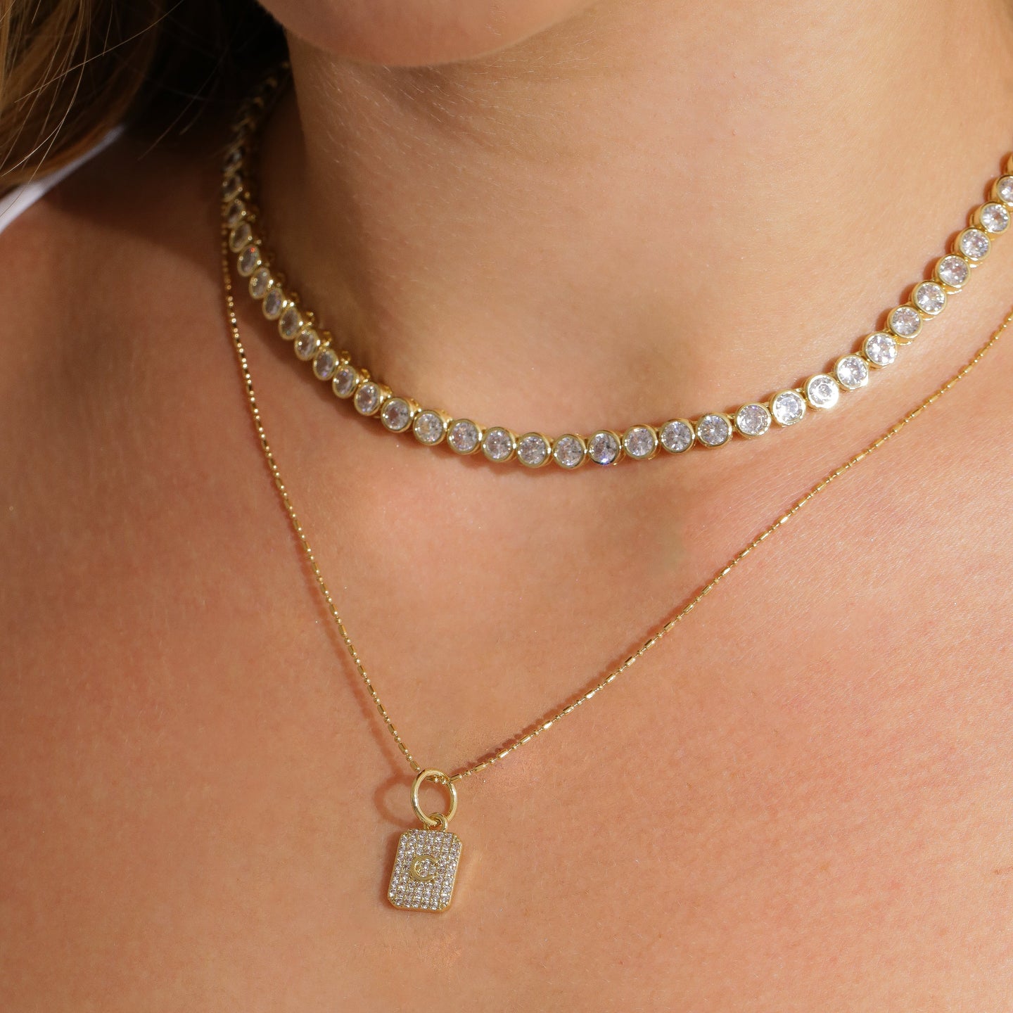 Initial Fever Necklace - front view | The BB's Box