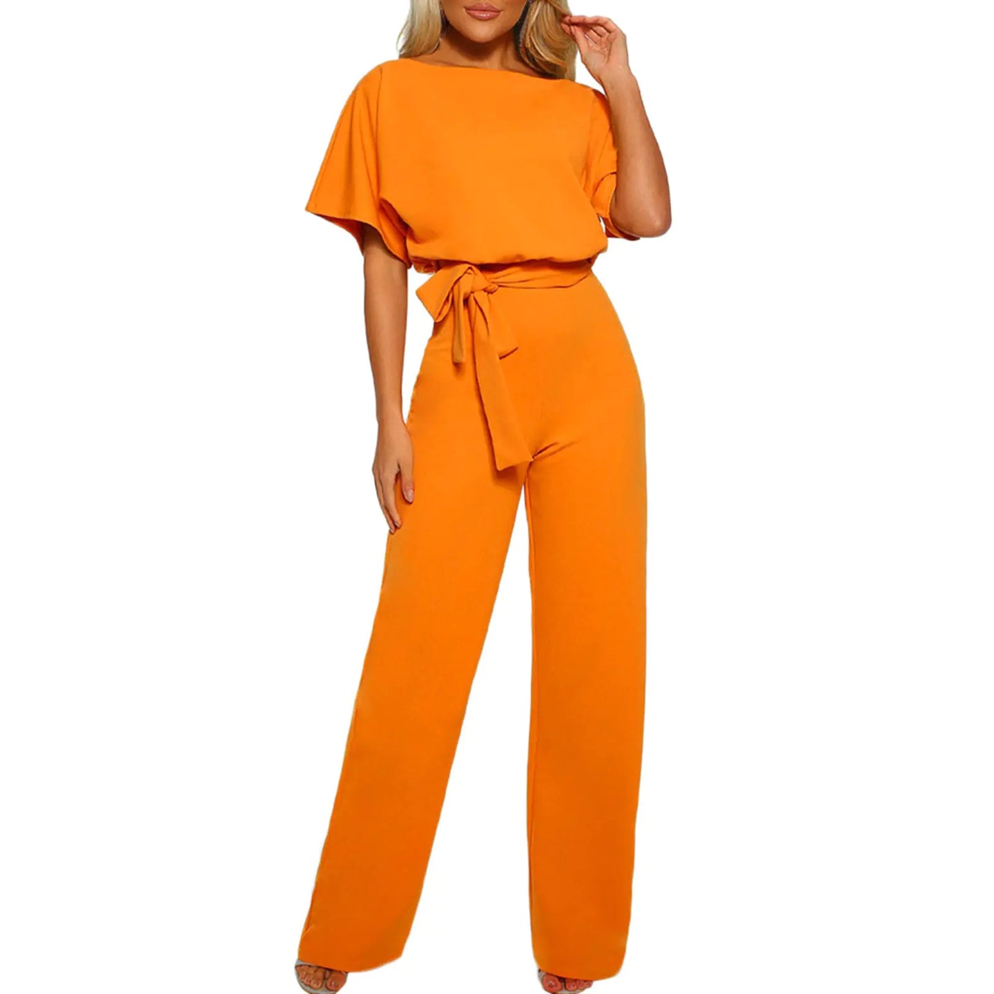 Elegant Plus Size Women’s Summer Jumpsuit with Wide Legs - view 25 | The BB's Box