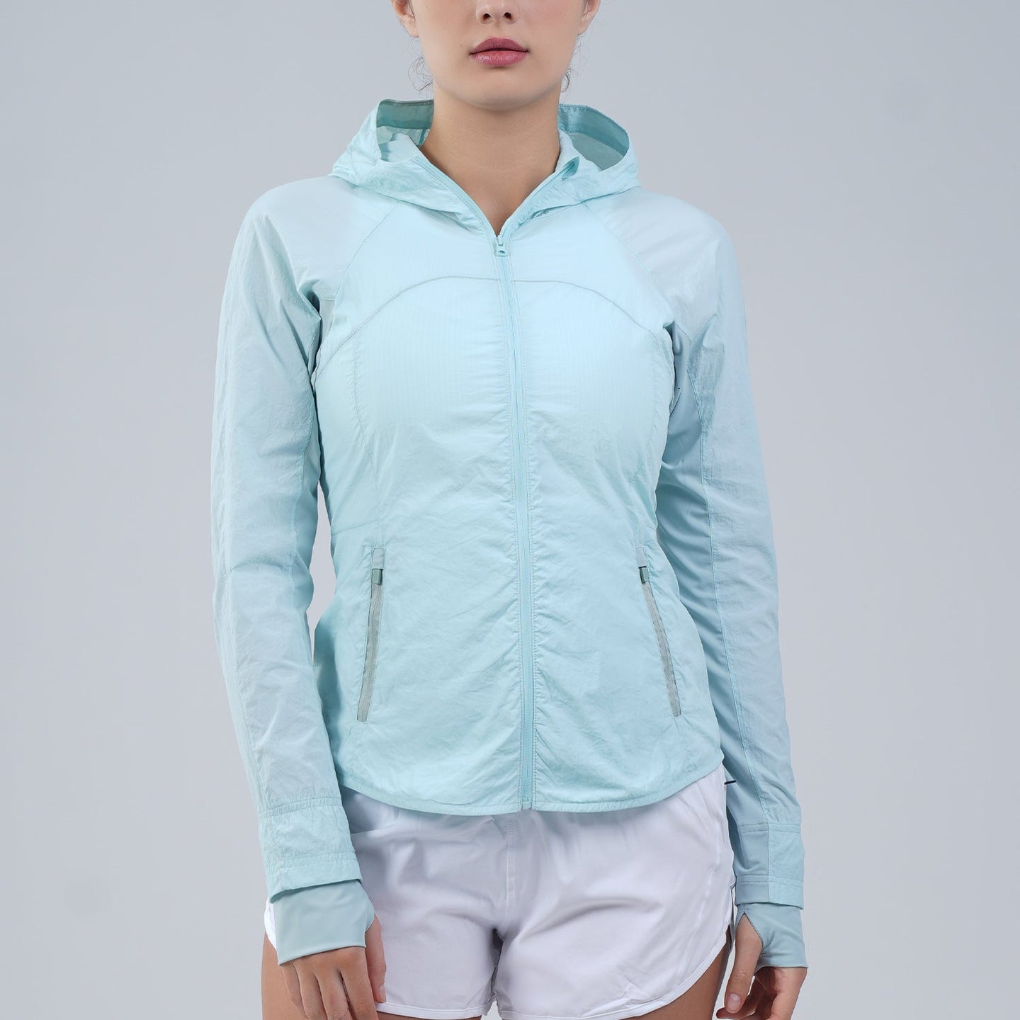 Yoga Sports Quick Drying Hooded Sun Protection Jacket - alternate view | The BB's Box