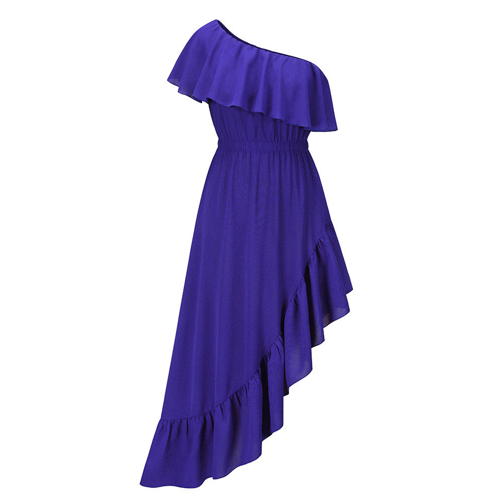 2022 Spring/Summer Womens Dress with Ruffle Hem - front view | The BB's Box