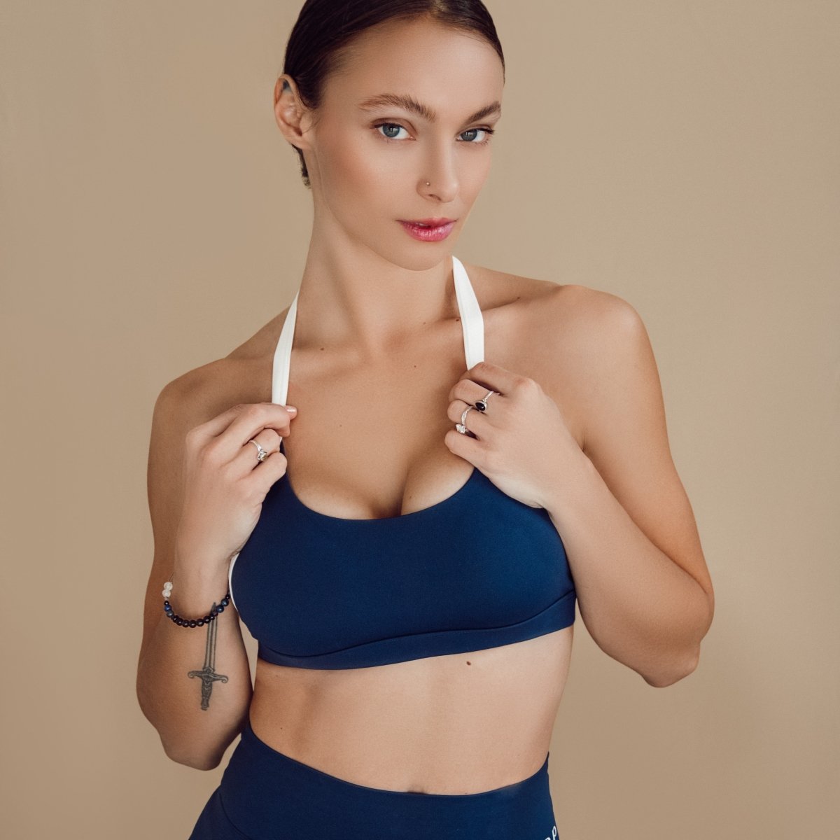 Alyssa Backless Halter Top - side view | The BB's Box