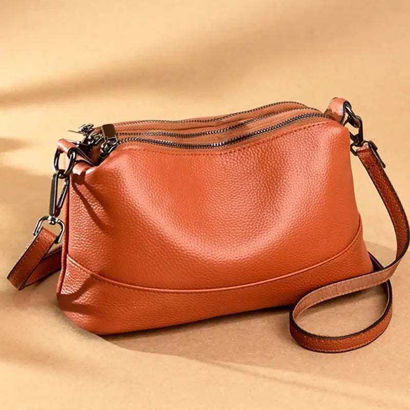 Womens Genuine Leather Handbag - front view | The BB's Box