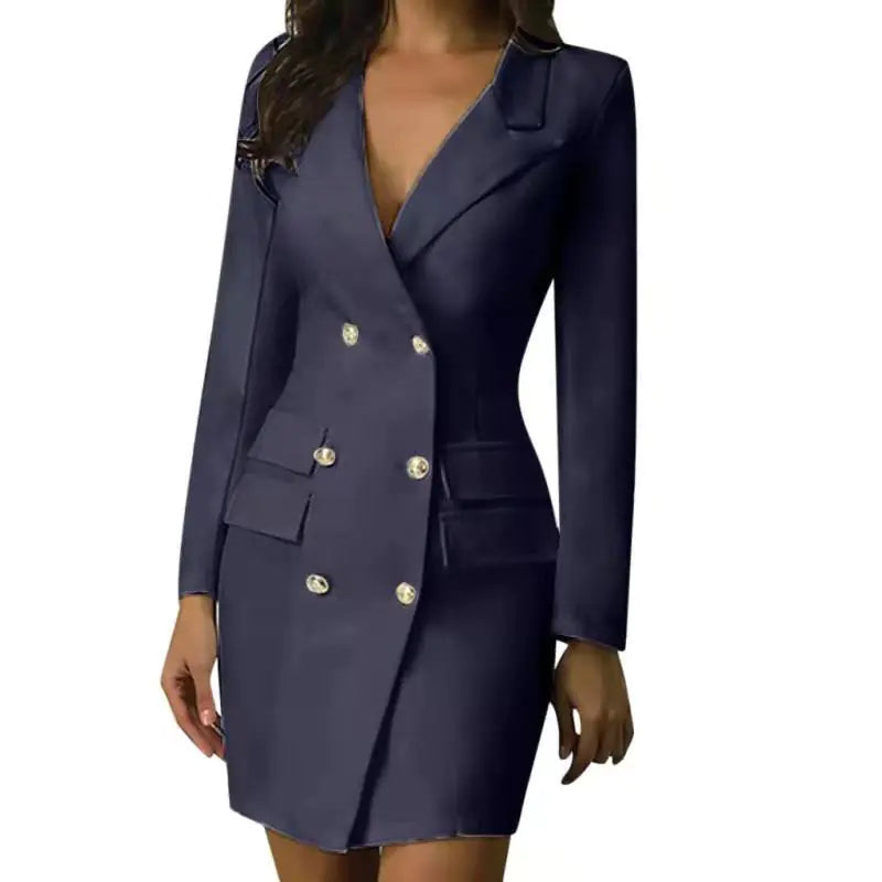 Womens Double-Breasted Blazer Dress - styling view | The BB's Box