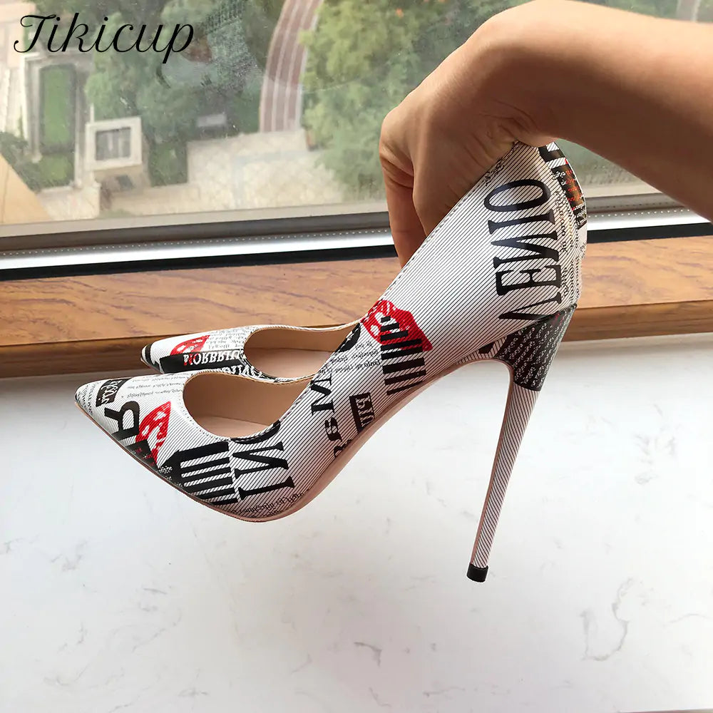 Pointy News High Heel Shoes - front view | The BB's Box