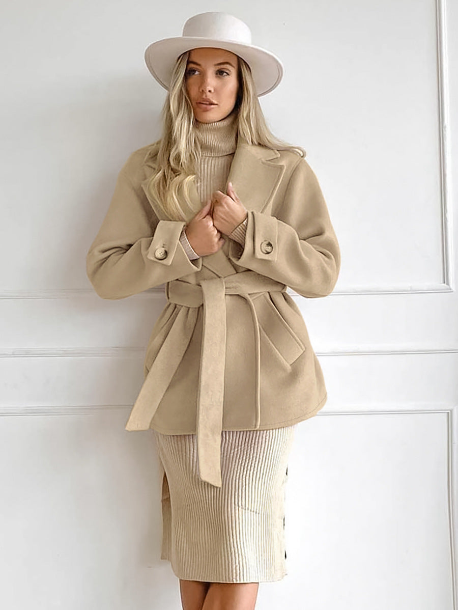 Belted Wrap Coat - view 2 | The BB's Box