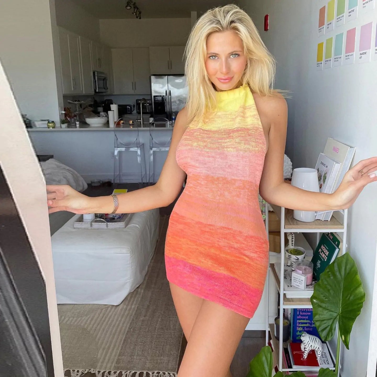 Cryptographic Summer Sexy Dress - side view | The BB's Box