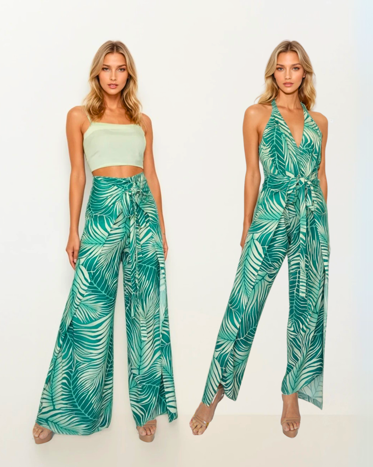Pant to Jumpsuit - Island Print - detail view | The BB's Box