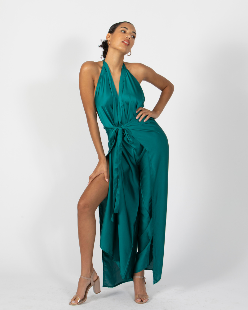 Pant to Jumpsuit - Satin - detail view | The BB's Box