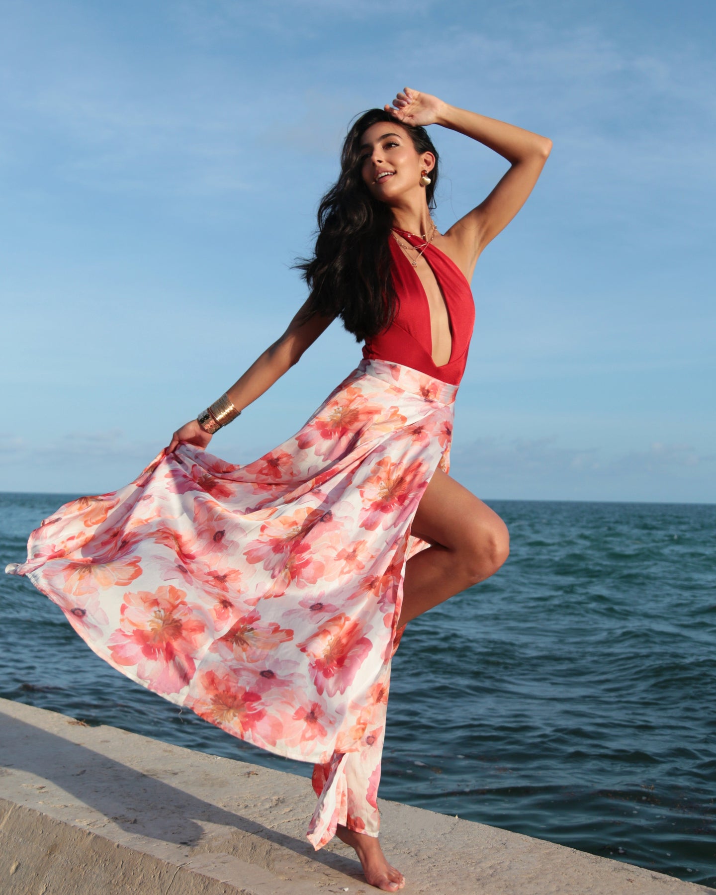 Show Skirt - Sunset Bloom - detail view | The BB's Box