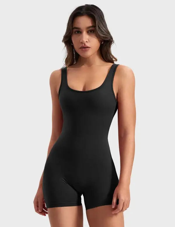 Backless Workout Jumpsuit Yoga - close-up | The BB's Box