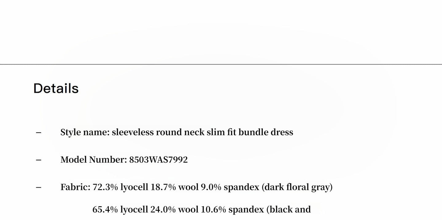 Ice Silk Wool Blend Dress With Adjustable Waistline - close-up | The BB's Box