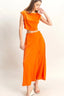 HYFVE Sleeveless Top and Maxi Skirt Set in Orange