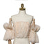 Summer Off Shoulder Mesh Sleeve Women's Blouse