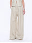 Old Money Space Linen Draped Vest and Straight Trousers Suit - view 22 | The BB's Box