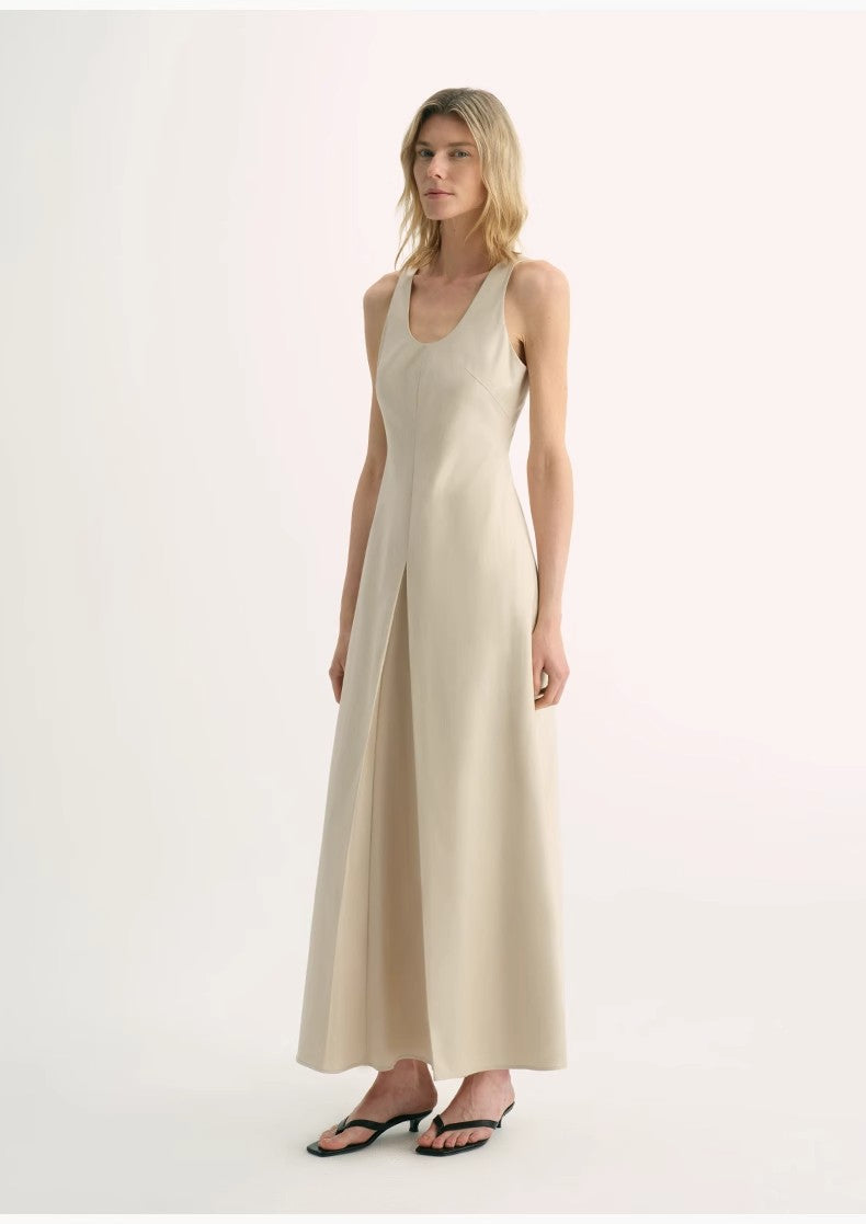 Simple Love High Density Modal Mulberry Silk Insert U-Neck Vest Dress - alternate view | The BB's Box
