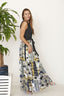 Sleeveless Handkerchief Woven Skirt Maxi Dress