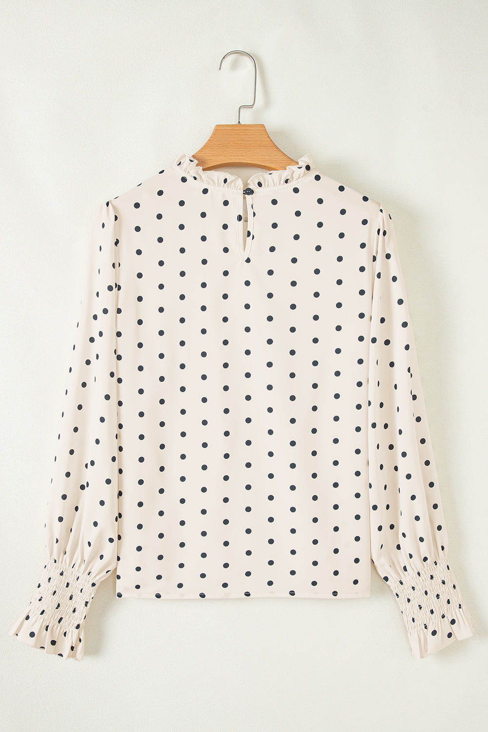 Catalina Polka Dot Lantern Sleeve Blouse - front view | The BB's Box