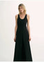 Simple Love High Density Modal Mulberry Silk Insert U-Neck Vest Dress - side view | The BB's Box