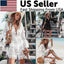 Lace Beach Cover Up - Boho Sundress - close-up | The BB's Box