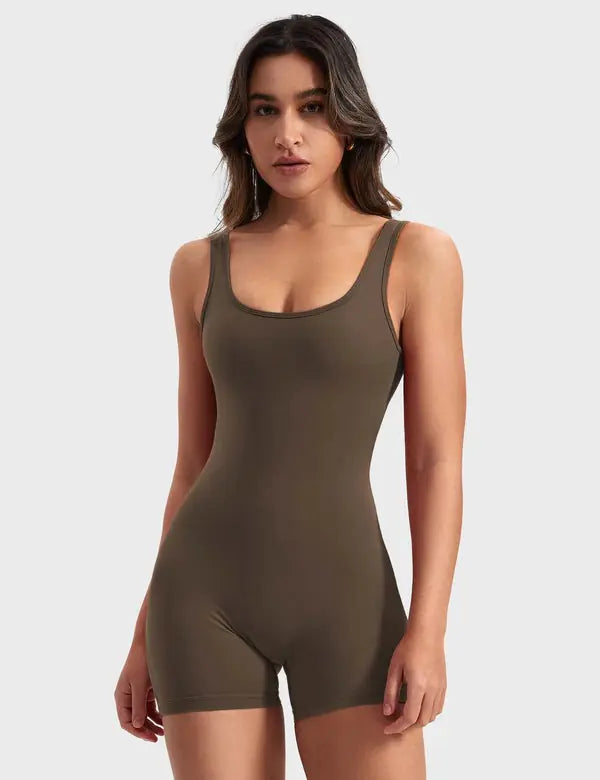 Backless Workout Jumpsuit Yoga - side view | The BB's Box