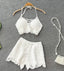 Women's Backless Beach Style - Knit Two-Pieces Set