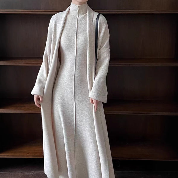 Long Knit Cardigan & Dress Set - view 1 | The BB's Box