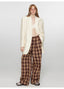 Street Corner Dyed Retro Pants for Women, Elastic Waist Straight-Leg - styling view | The BB's Box