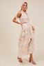 SO ME Floral Printed Woven Shoulder Bow Tie Top and Skirt Set - side view | The BB's Box