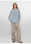 Street Corner Dyed Retro Pants for Women, Elastic Waist Straight-Leg - side view | The BB's Box