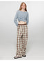 Street Corner Dyed Retro Pants for Women, Elastic Waist Straight-Leg - back view | The BB's Box