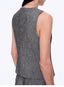 Old Money Space Linen Draped Vest and Straight Trousers Suit - back view | The BB's Box