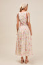 SO ME Floral Printed Woven Shoulder Bow Tie Top and Skirt Set - back view | The BB's Box