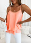 Pearl Ruffle Camisole Top for Women - Summer Style